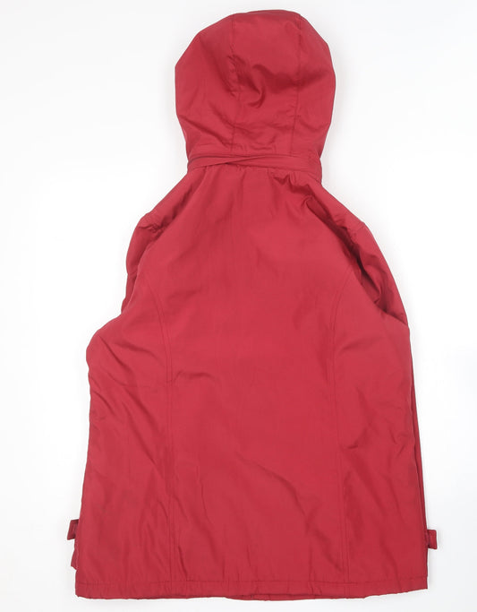 Bonmarché Womens Red Rain Coat Coat Size S