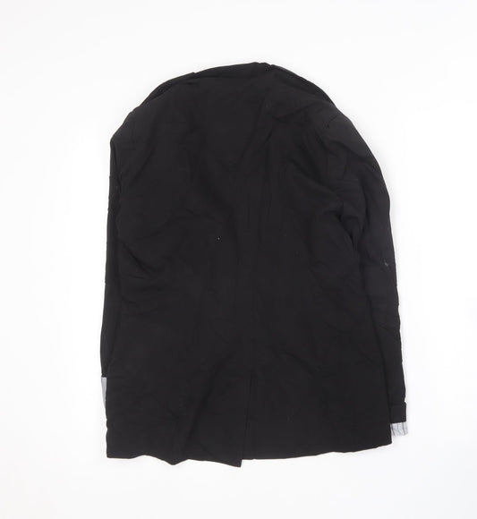 Denim & Co. Womens Black Jacket Blazer Size 12