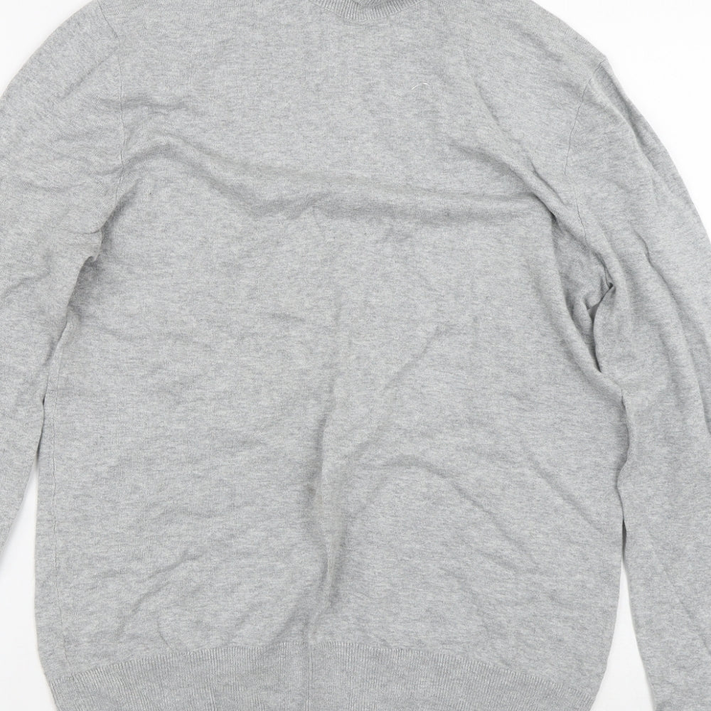 Preworn Mens Grey Polyester Pullover Sweatshirt Size S