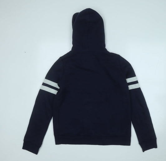 Hollister Womens Blue Cotton Pullover Hoodie Size XS