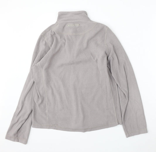 Millie fox Womens Grey Polyester Pullover Sweatshirt Size 14 Zip