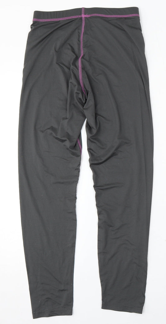 Crane Womens Grey Polyester Jogger Trousers Size M L29 in Regular