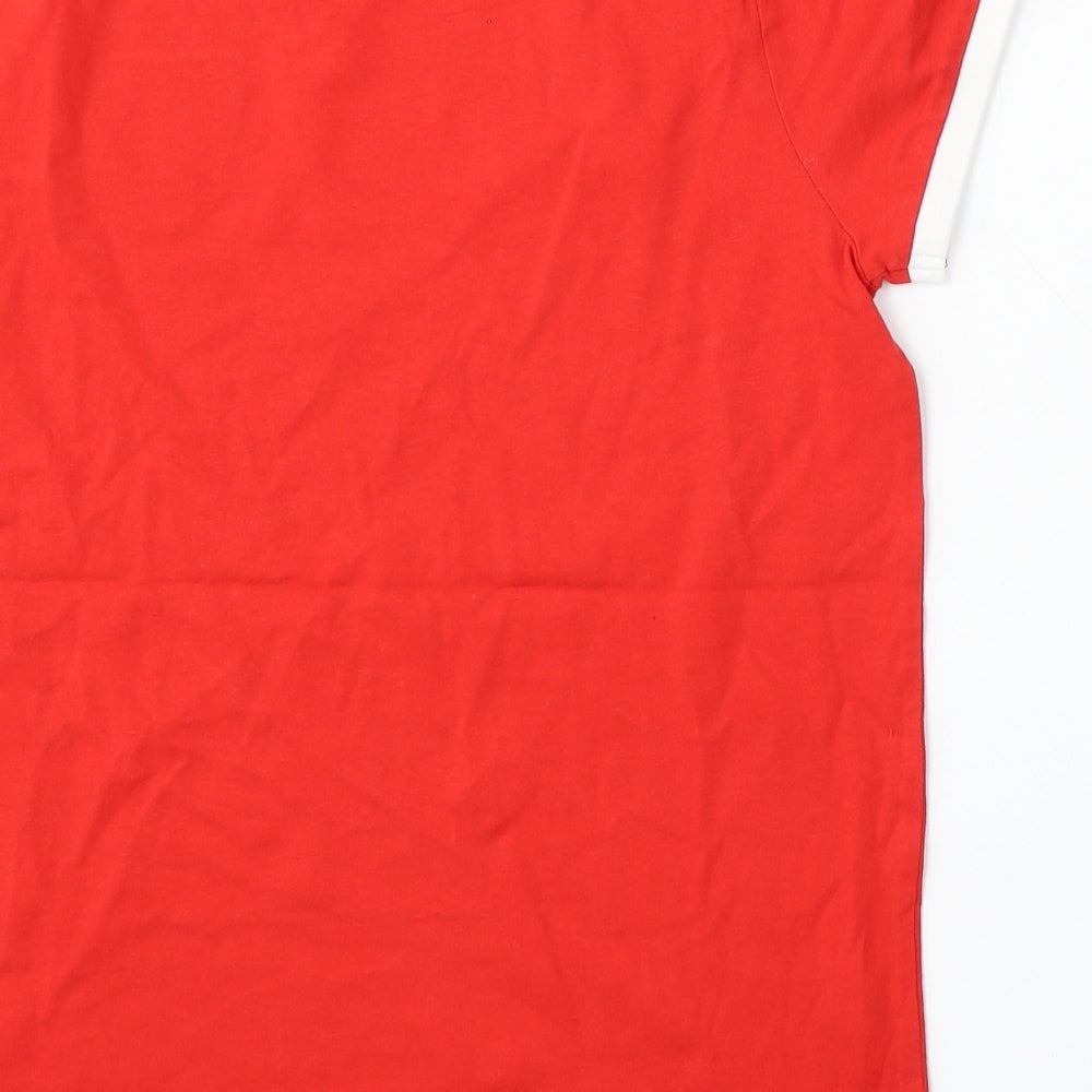 Primark Girls Red Cotton Basic T-Shirt Size 11-12 Years Round Neck - Wales FC