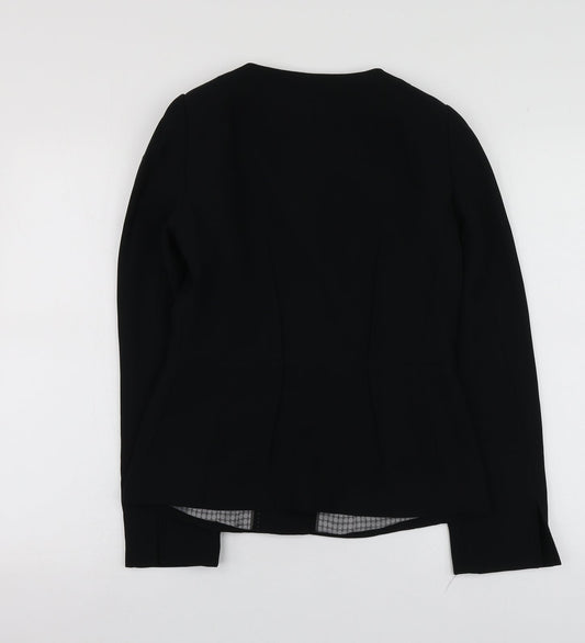 NEXT Womens Black Polyester Jacket Suit Jacket Size 8