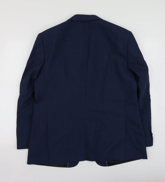 The collection Mens Blue Wool Jacket Suit Jacket Size 44