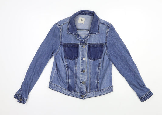 Tui Womens Blue Jacket Size 8 Button