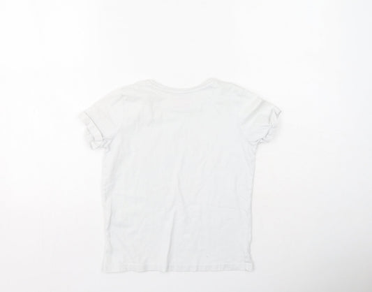 Primark Girls Multicoloured Cotton Basic Casual Size 9-10 Years Round Neck