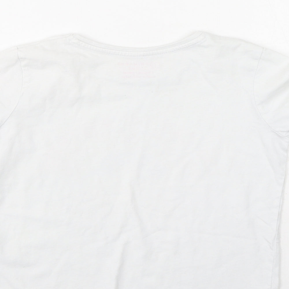 Primark Girls Multicoloured Cotton Basic Casual Size 9-10 Years Round Neck