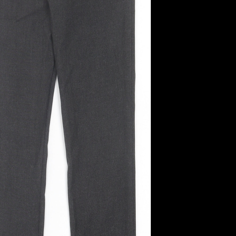 f& Boys Grey Polyester Capri Trousers Size 9-10 Years Regular Hook & Eye - School Wear
