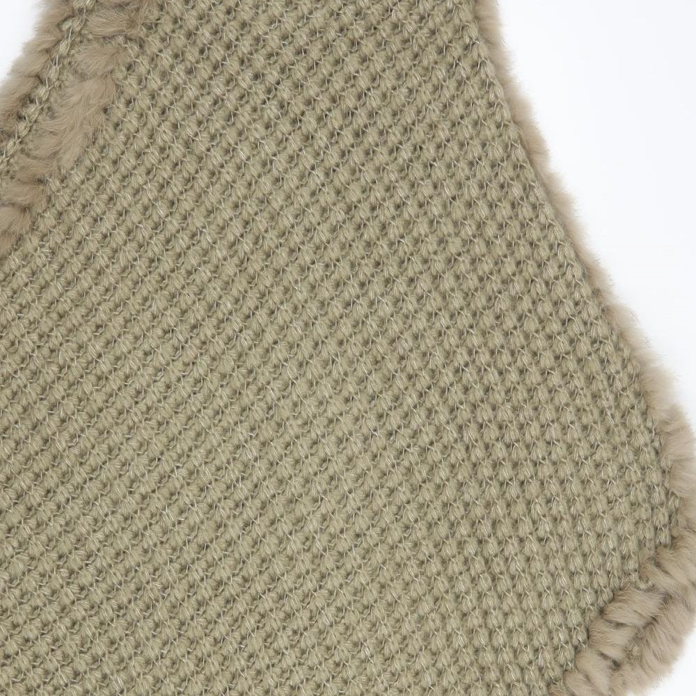 Rino&Pelle Womens Beige Overcoat Poncho One Size