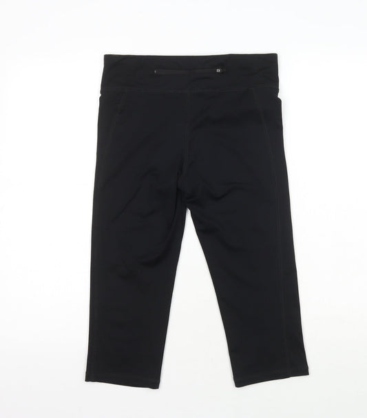 Dunnes Womens Black Polyester Sweatpants Leggings Size S L18 in Regular