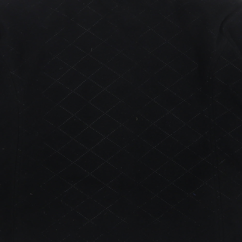 Bonmarché Womens Black Polyester Full Zip Sweatshirt Size S