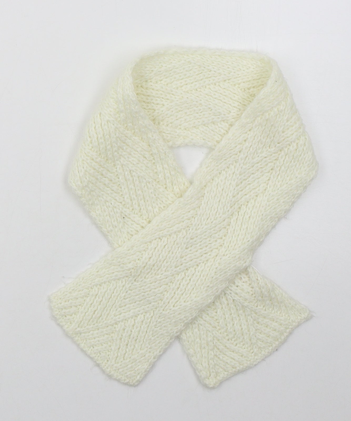 Primark Womens Ivory Acrylic Scarf