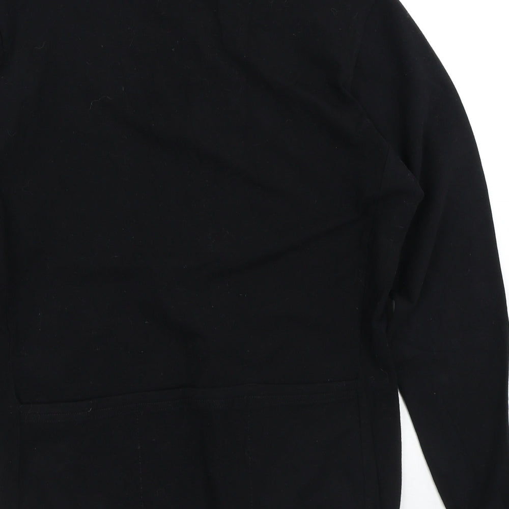 Dupont Womens Black Cotton Pullover Sweatshirt Size S