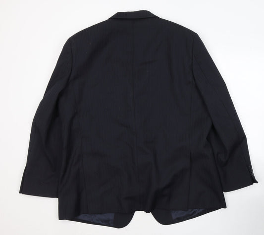 Wellington Mens Black Polyester Jacket Suit Jacket Size 44