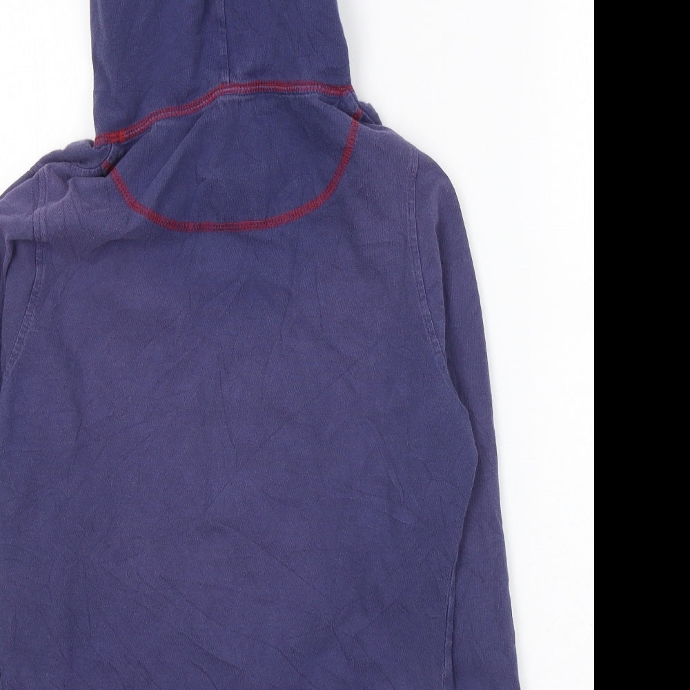 Just Togs Womens Purple Cotton Pullover Hoodie Size 10 Pullover