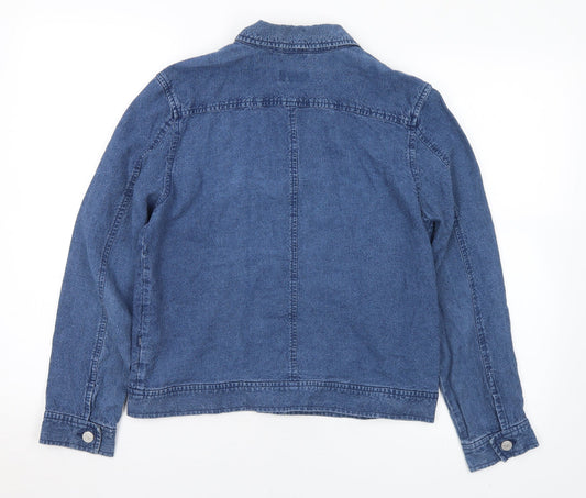 Vacknox Womens Blue Jacket Size XS Button