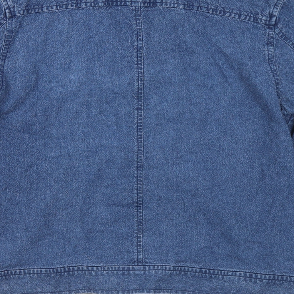 Vacknox Womens Blue Jacket Size XS Button