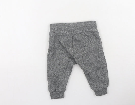 Primark Boys Grey Cotton Jogger Leggings Size 6-9 Months