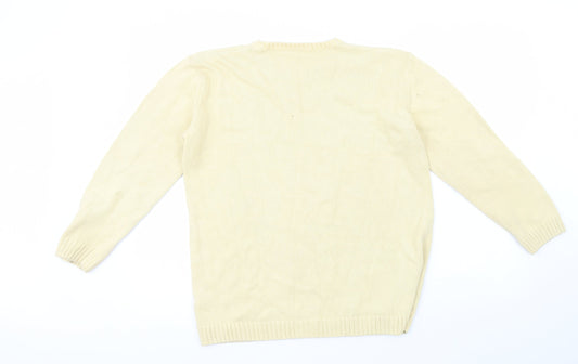 Dunnes Womens Yellow 100% Cotton Pullover Sweatshirt Size 14 - Size 14/16