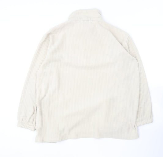 Nuggets Womens Beige Polyester Pullover Sweatshirt Size M