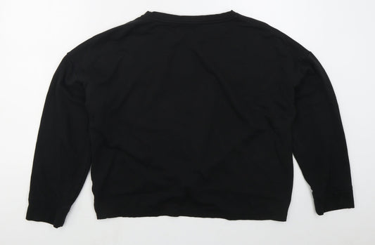 George Womens Black Viscose Pullover Sweatshirt Size M Pullover - Twist Front