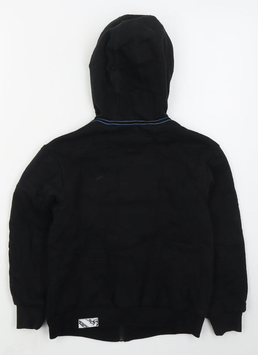 Shaun White Boys Black Cotton Full Zip Hoodie Size S Zip