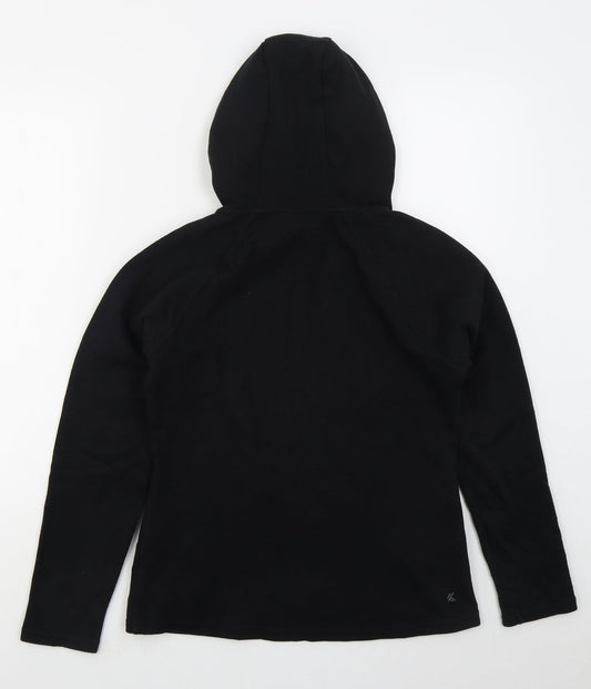 Kyodan Womens Black Cotton Pullover Hoodie Size S Pullover