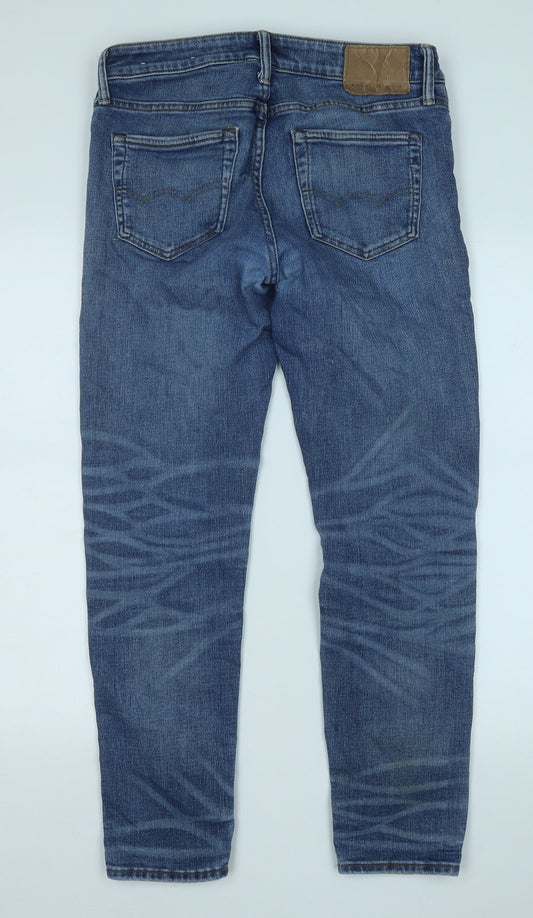 American Eagle Outfitters Mens Blue  Cotton Straight Jeans Size 29 in L32 in Regular