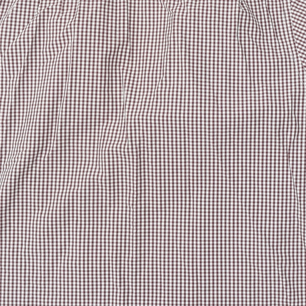 Hammond & Co Mens Multicoloured Check Cotton Button-Up Size 2XL Collared Button