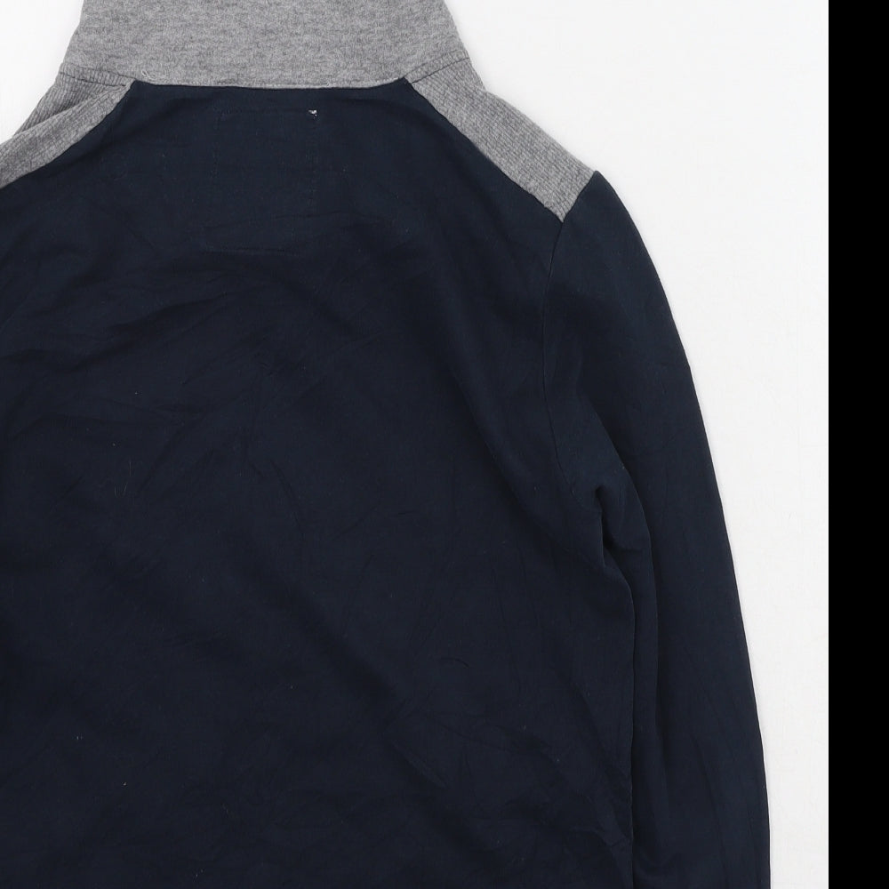 Brand and care label for raw denim boys’ multicoloured cotton pullover sweatshirt, size 10-11, years