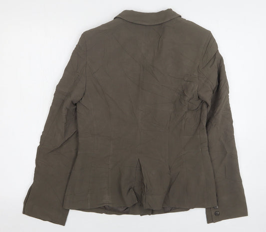 Episode Womens Green Acetate Jacket Suit Jacket Size 10