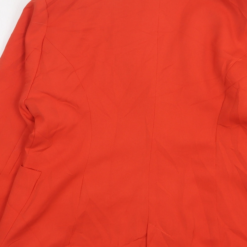 Sevilla Womens Orange Cotton Jacket Suit Jacket Size 12