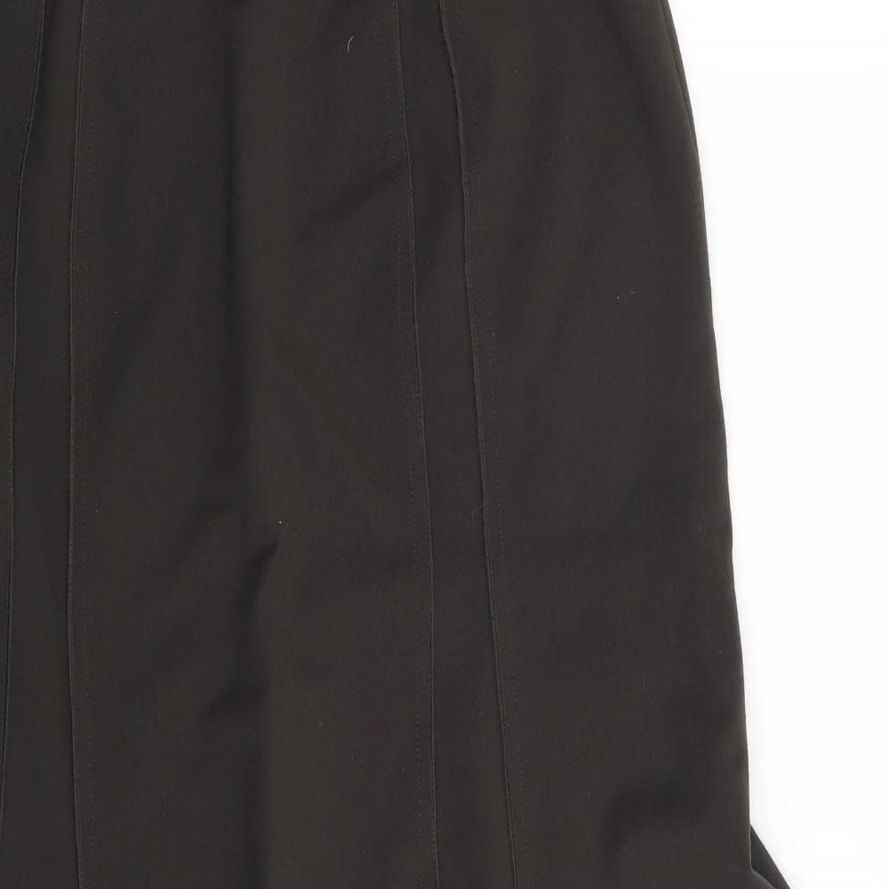 Gerry Weber Womens Green Polyester Flare Skirt Size 28 Zip