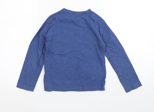 DC Boys Blue 100% Cotton Basic T-Shirt Size 5 Years Crew Neck - Justice League