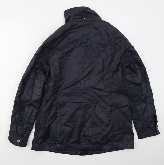 George Womens Blue Jacket Coat Size 12 Zip