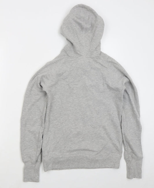 La Redoute Womens Grey Colourblock Cotton Pullover Hoodie Size 6 Pullover - Blue