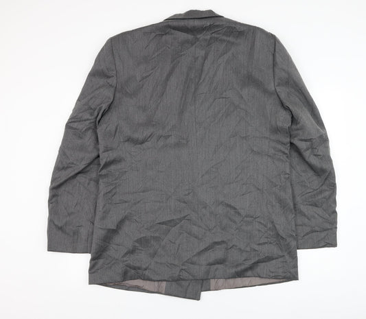 Kugo James Mens Grey Wool Jacket Suit Jacket Size 44