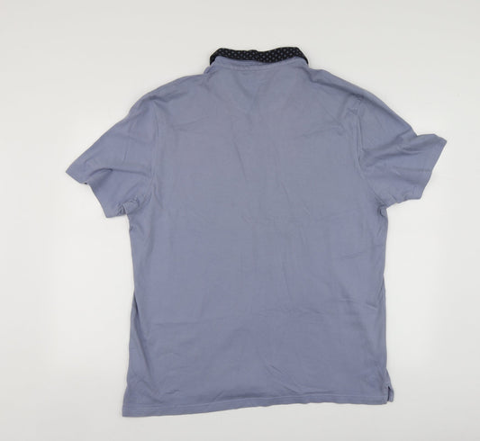 M7S Mens Purple Cotton Polo Size XL Collared