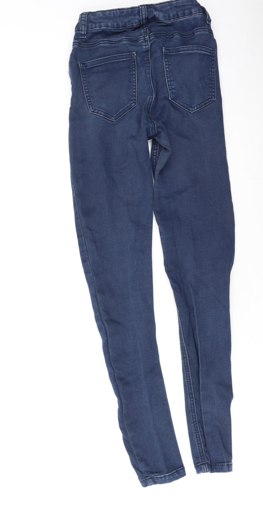 Golddigga Womens Blue Cotton Skinny Jeans Size 8 L27 in Regular