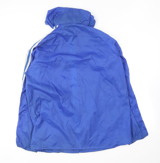 Manjula Womens Blue Rain Coat Coat Size 14