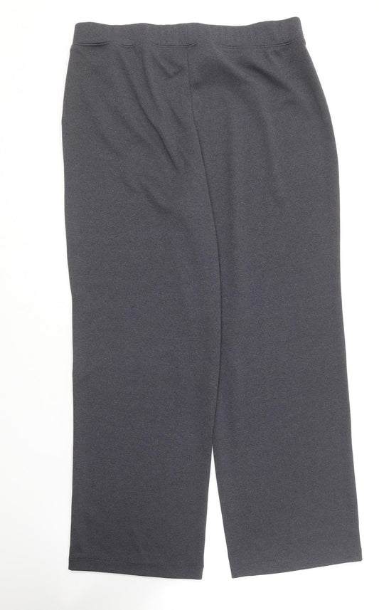 George Simonton Mens Grey Polyester Jogger Trousers Size M L23 in Regular