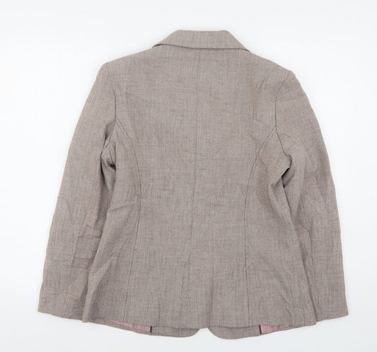 Berkertex Womens Pink Polyester Jacket Suit Jacket Size 12
