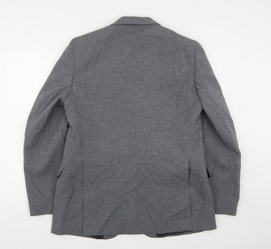 Greenwoods Mens Grey Polyester Jacket Suit Jacket Size 42