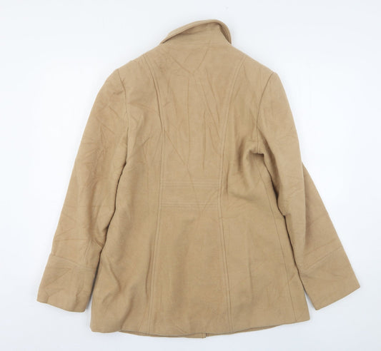Marks and Spencer Womens Beige Overcoat Coat Size 10