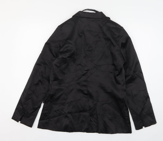 Roman Womens Black Polyester Jacket Suit Jacket Size 14
