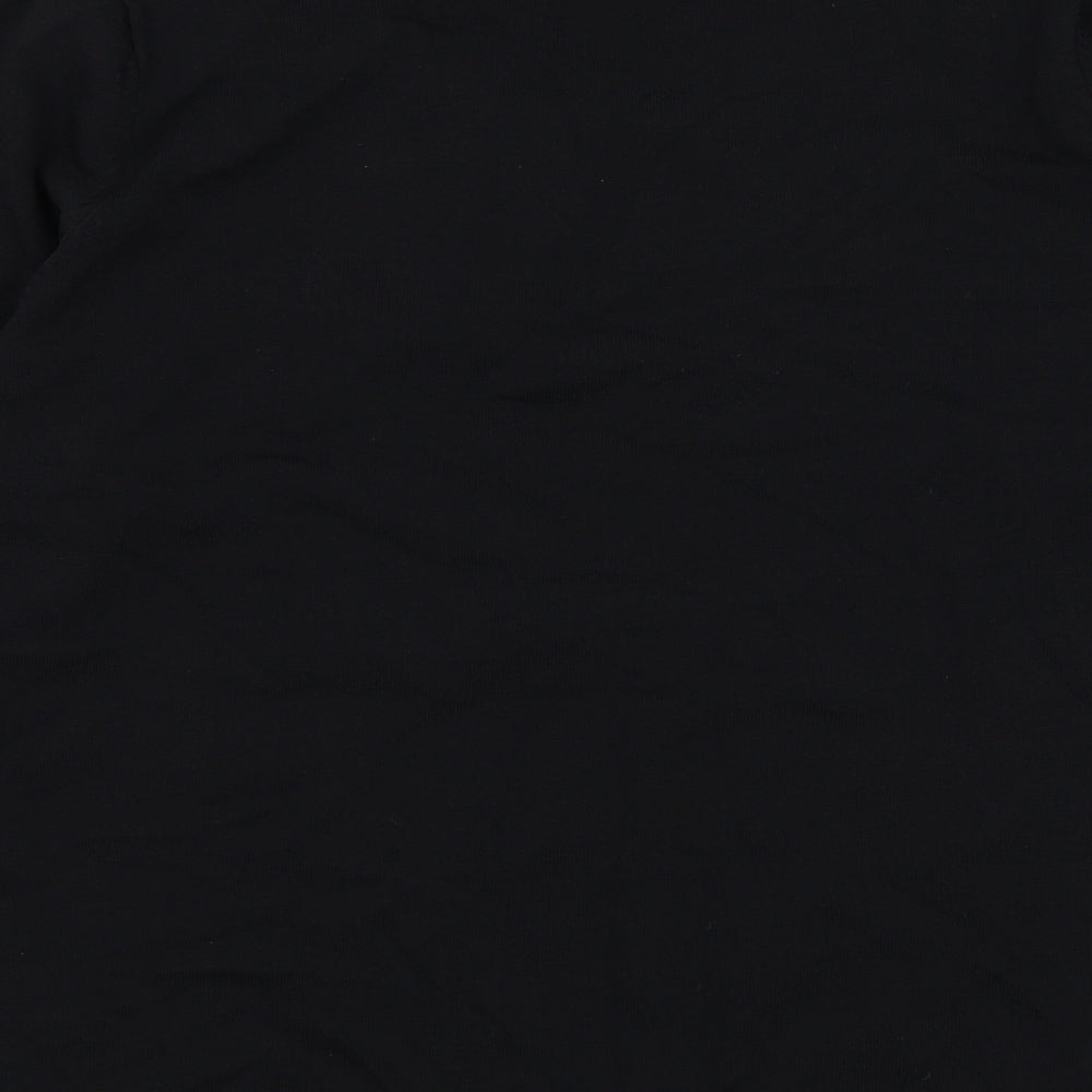 Signature Experience Womens Black Round Neck Viscose Pullover Jumper Size L