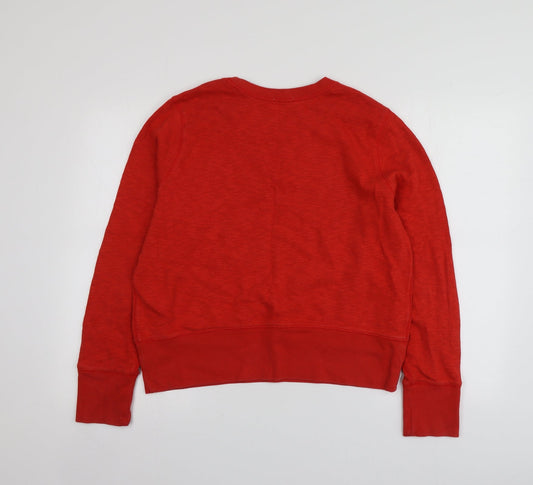 Gap Womens Red Cotton Pullover Sweatshirt Size XL