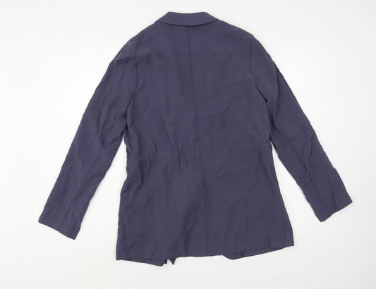 Primark Womens Blue Jacket Blazer Size 8 Button