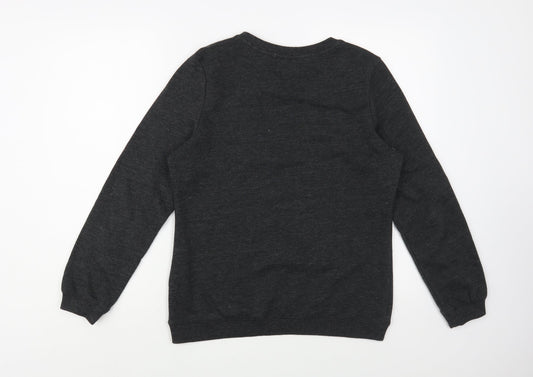 George Womens Grey Cotton Pullover Sweatshirt Size 10 Pullover - Cold Outside